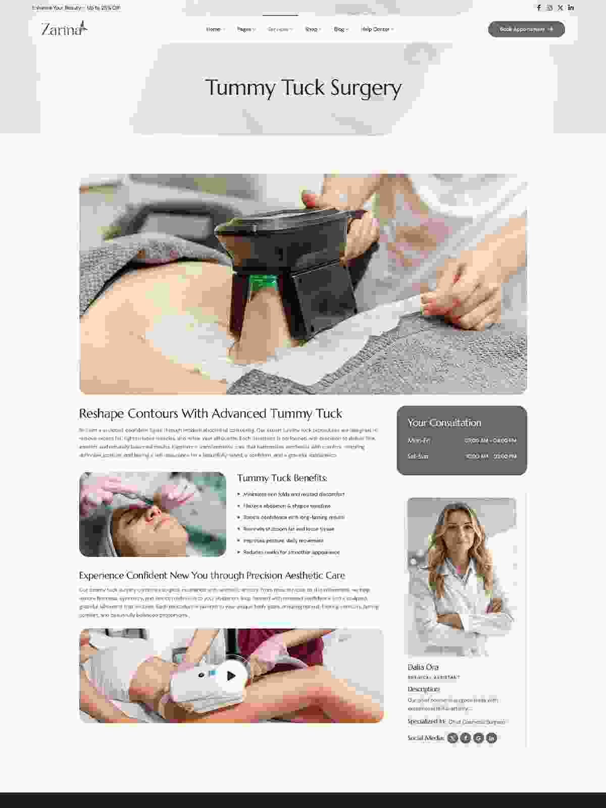 Tummy Tuck Surgery-page